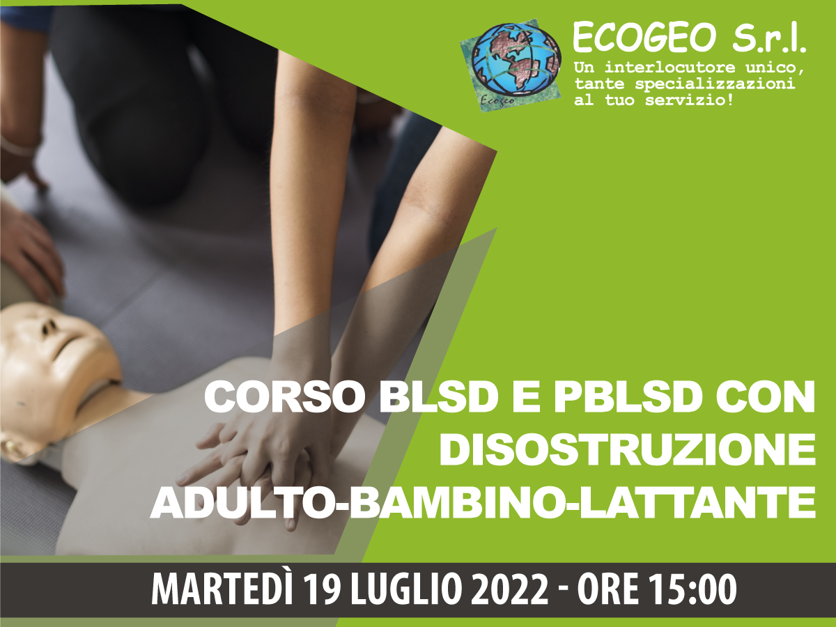 Corso BLSD - sabato 19 luglio 2022