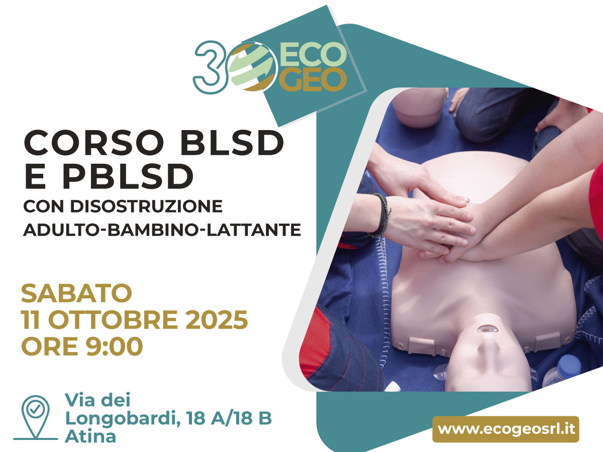Corso BLSD e PBLSD - sabato 5 ottobre 2024 ore 9:00
